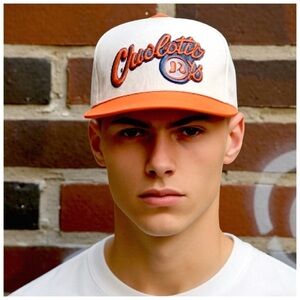 Ebbet’s Field Charlotte Orioles Vintage Minor League Trucker Hat. OS. New